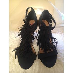 Just Fab Fringe Heels